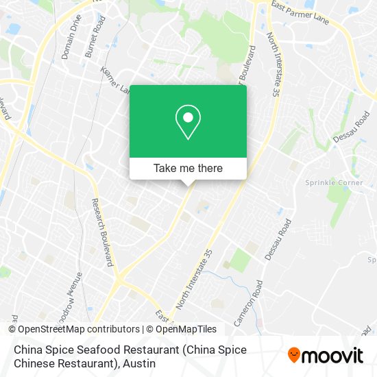 China Spice Seafood Restaurant map