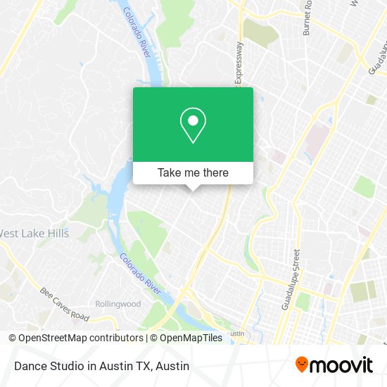 Mapa de Dance Studio in Austin TX
