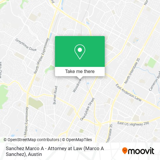 Mapa de Sanchez Marco A - Attorney at Law (Marco A Sanchez)