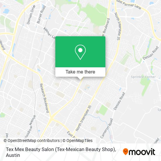 Mapa de Tex Mex Beauty Salon (Tex-Mexican Beauty Shop)