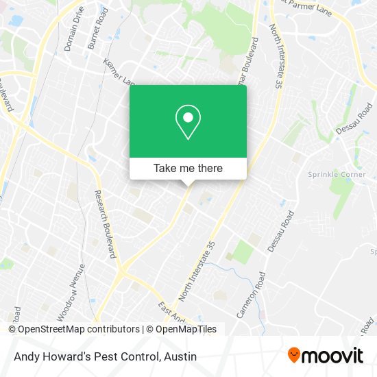 Mapa de Andy Howard's Pest Control