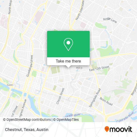 Chestnut, Texas map