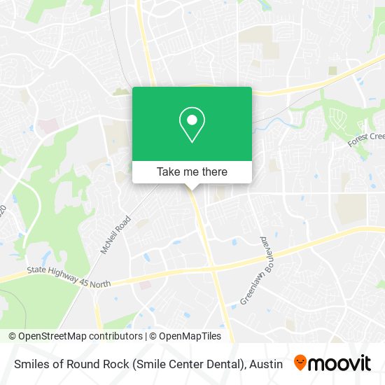 Mapa de Smiles of Round Rock (Smile Center Dental)