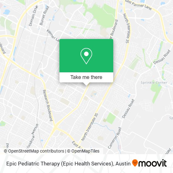 Epic Pediatric Therapy (Epic Health Services) map
