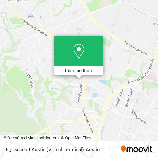 Mapa de Egoscue of Austin (Virtual Terminal)