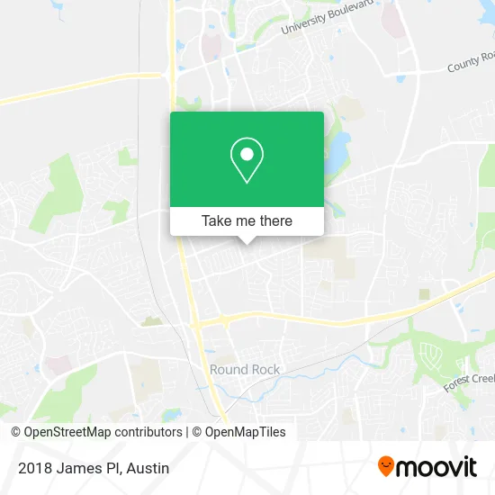 2018 James Pl map