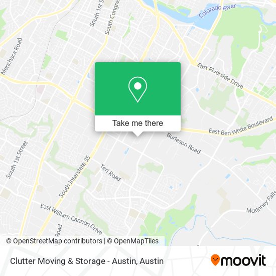 Mapa de Clutter Moving & Storage - Austin