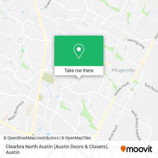 Clearbra North Austin (Austin Doors & Closets) map