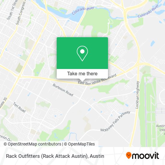 Mapa de Rack Outfitters (Rack Attack Austin)