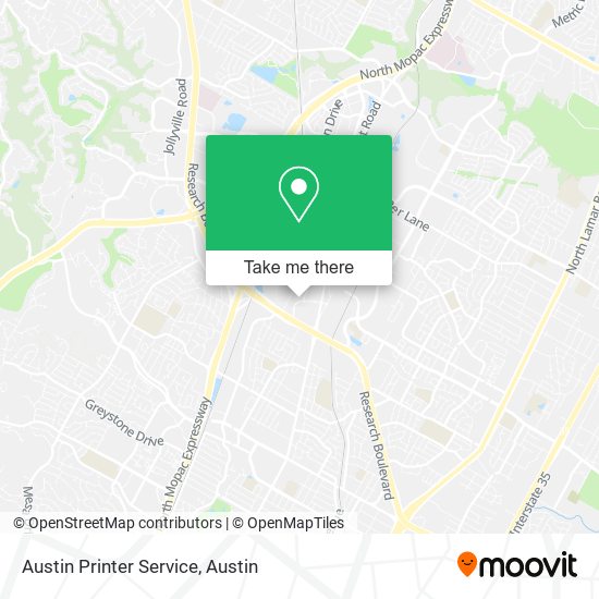 Mapa de Austin Printer Service