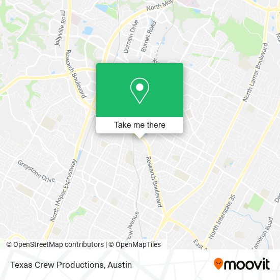 Texas Crew Productions map