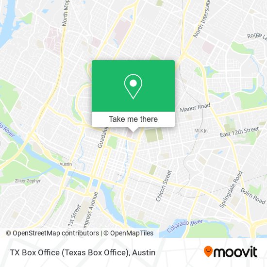 TX Box Office (Texas Box Office) map