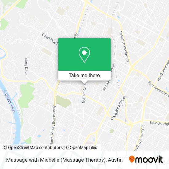 Mapa de Massage with Michelle (Massage Therapy)