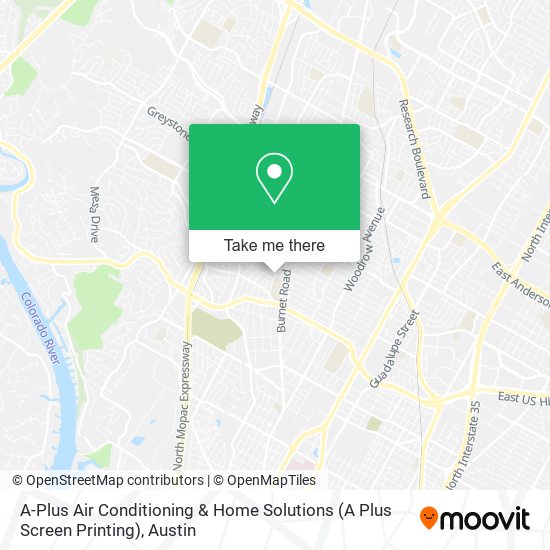 A-Plus Air Conditioning & Home Solutions (A Plus Screen Printing) map