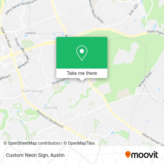Custom Neon Sign map