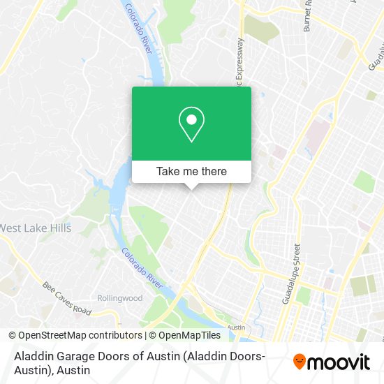 Mapa de Aladdin Garage Doors of Austin (Aladdin Doors-Austin)