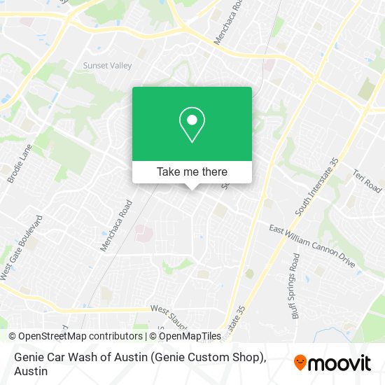 Genie Car Wash of Austin (Genie Custom Shop) map