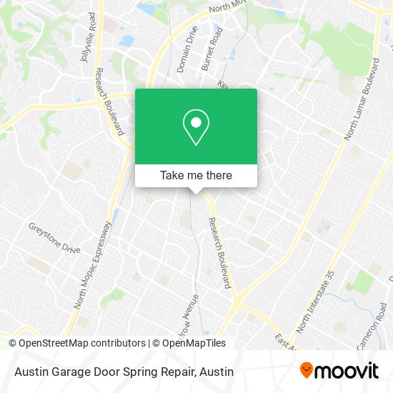 Mapa de Austin Garage Door Spring Repair
