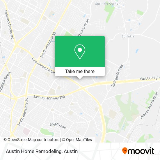 Austin Home Remodeling map