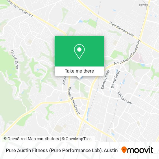 Mapa de Pure Austin Fitness (Pure Performance Lab)