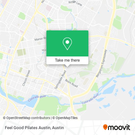 Mapa de Feel Good Pilates Austin