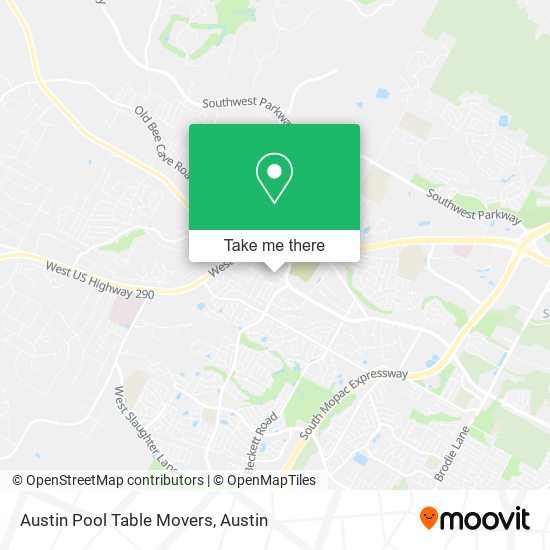 Mapa de Austin Pool Table Movers