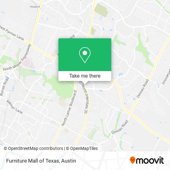 Furniture Mall of Texas map