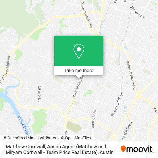 Matthew Cornwall, Austin Agent (Matthew and Miryam Cornwall - Team Price Real Estate) map