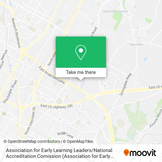 Association for Early Learning Leaders / National Accreditation Comission map