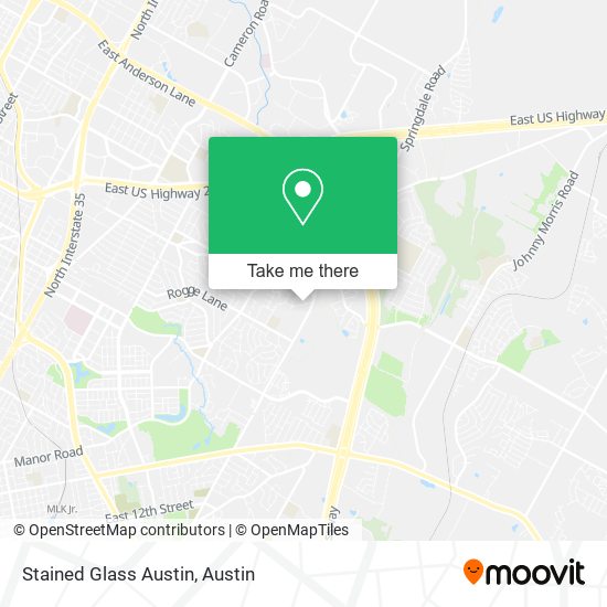 Stained Glass Austin map