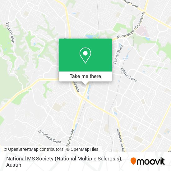 Mapa de National MS Society (National Multiple Sclerosis)