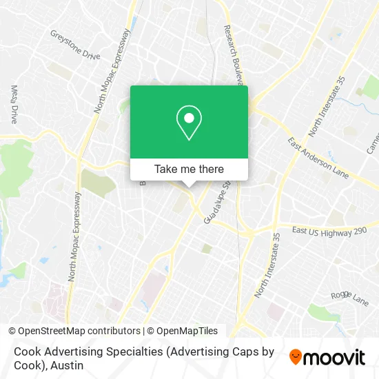 Cook Advertising Specialties (Advertising Caps by Cook) map