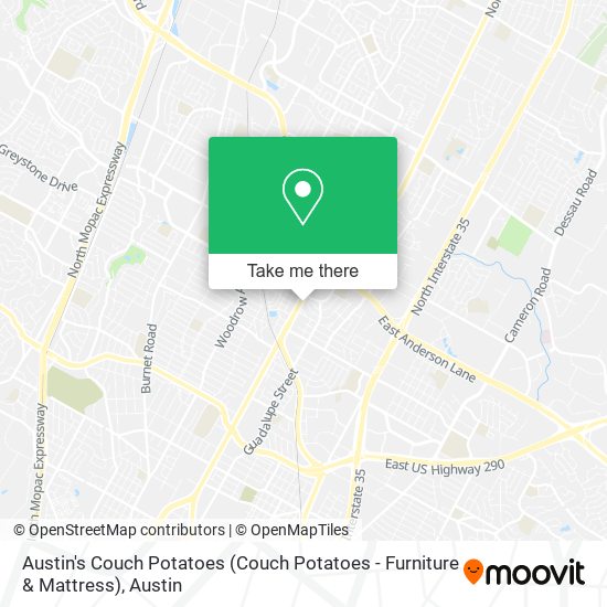Austin's Couch Potatoes (Couch Potatoes - Furniture & Mattress) map