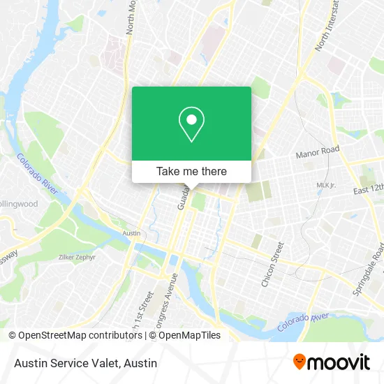 Austin Service Valet map