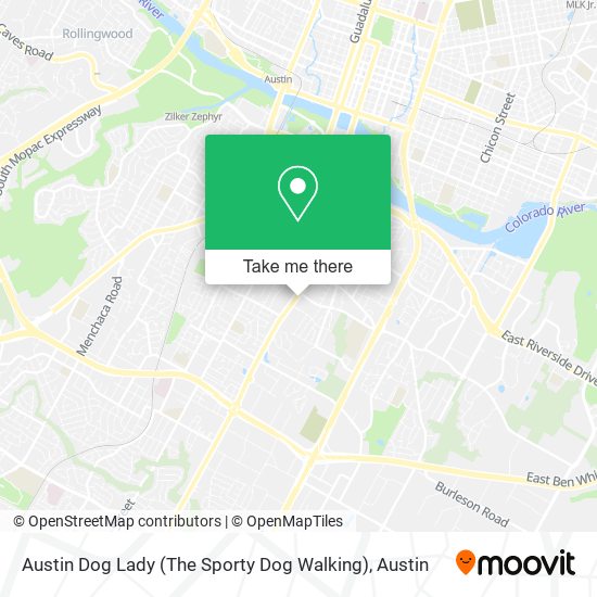 Mapa de Austin Dog Lady (The Sporty Dog Walking)