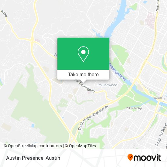 Mapa de Austin Presence