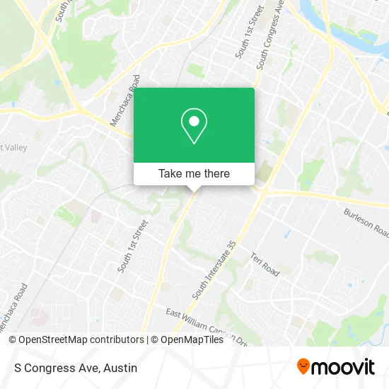 Mapa de S Congress Ave