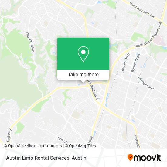 Mapa de Austin Limo Rental Services