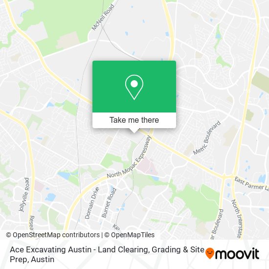 Mapa de Ace Excavating Austin - Land Clearing, Grading & Site Prep