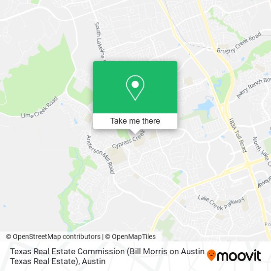 Texas Real Estate Commission (Bill Morris on Austin Texas Real Estate) map