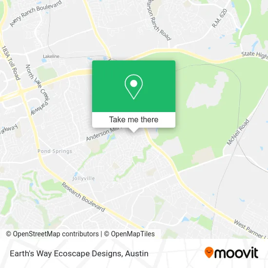 Earth's Way Ecoscape Designs map