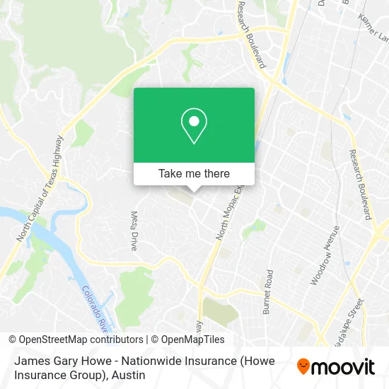 James Gary Howe - Nationwide Insurance (Howe Insurance Group) map