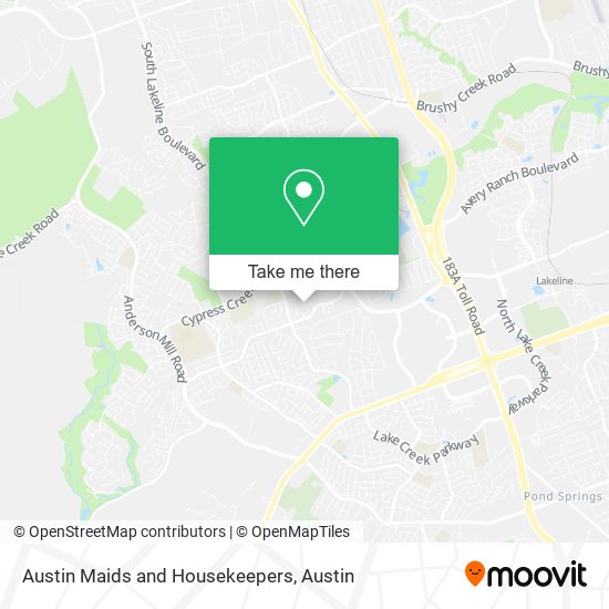 Mapa de Austin Maids and Housekeepers