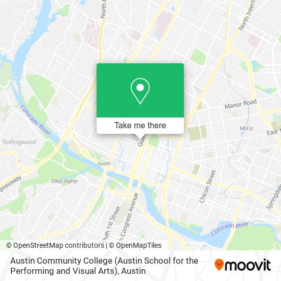 Mapa de Austin Community College (Austin School for the Performing and Visual Arts)