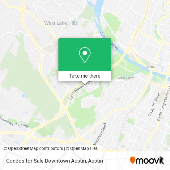 Mapa de Condos for Sale Downtown Austin