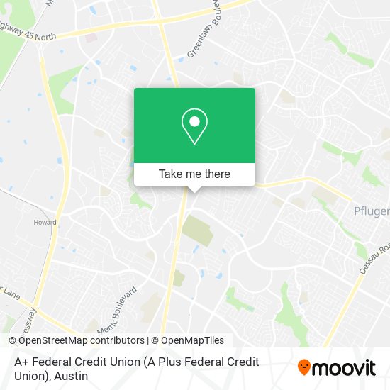 A+ Federal Credit Union map