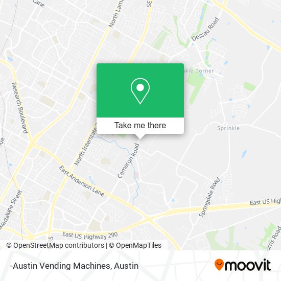 Mapa de -Austin Vending Machines