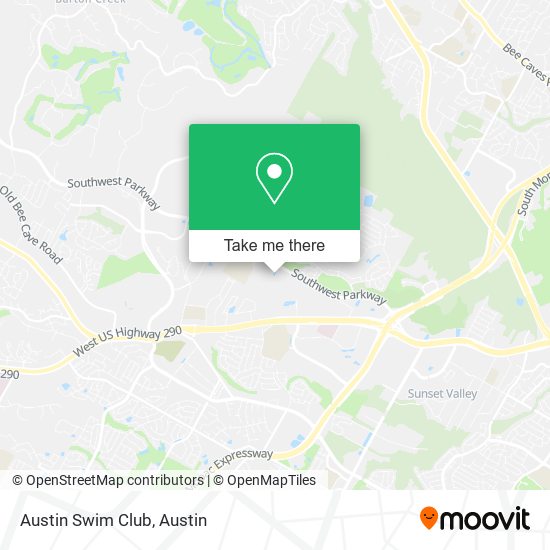 Mapa de Austin Swim Club
