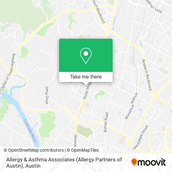 Mapa de Allergy & Asthma Associates (Allergy Partners of Austin)