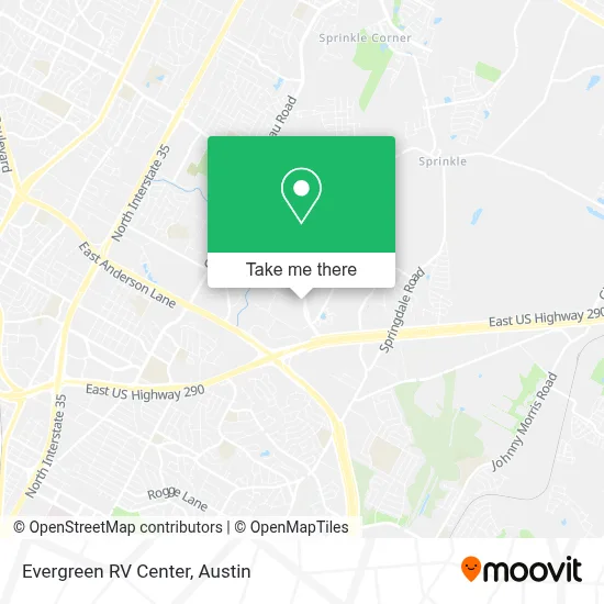 Evergreen RV Center map